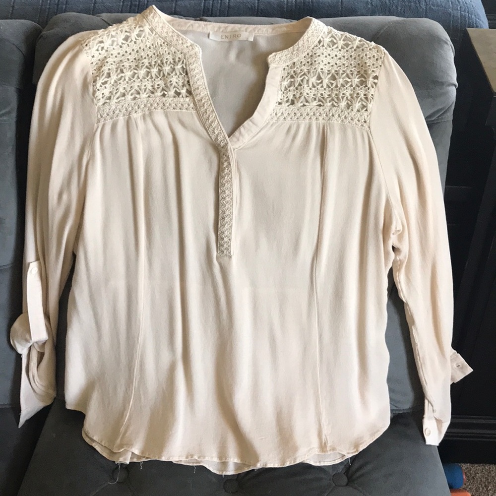 Cream colors blouse